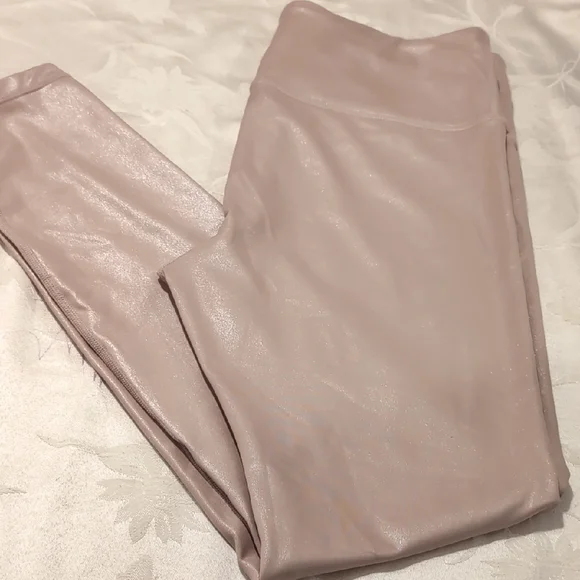 Athleta Shimmering Beige Leggings - Picture 2 of 8